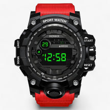 watches : Grote LED Wijzerplaat - Ideaal voor Sport & Fitness - Zwart in Rood van Pantino