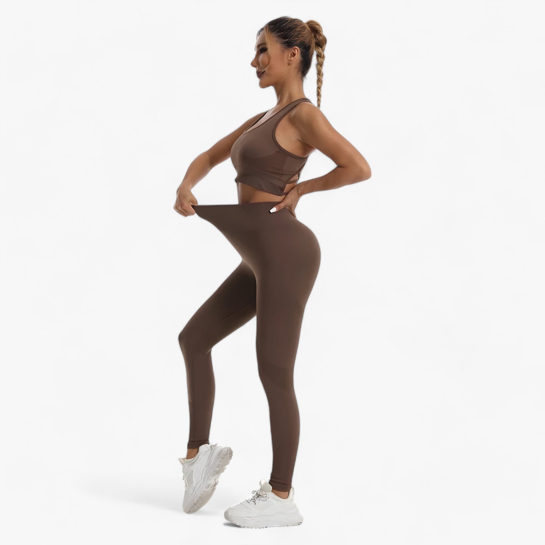 Two-Piece Sportswear Set : Set Sportkleding - Vertrouwen & Comfort Tijdens het Sporten - Zwart in van Pantino