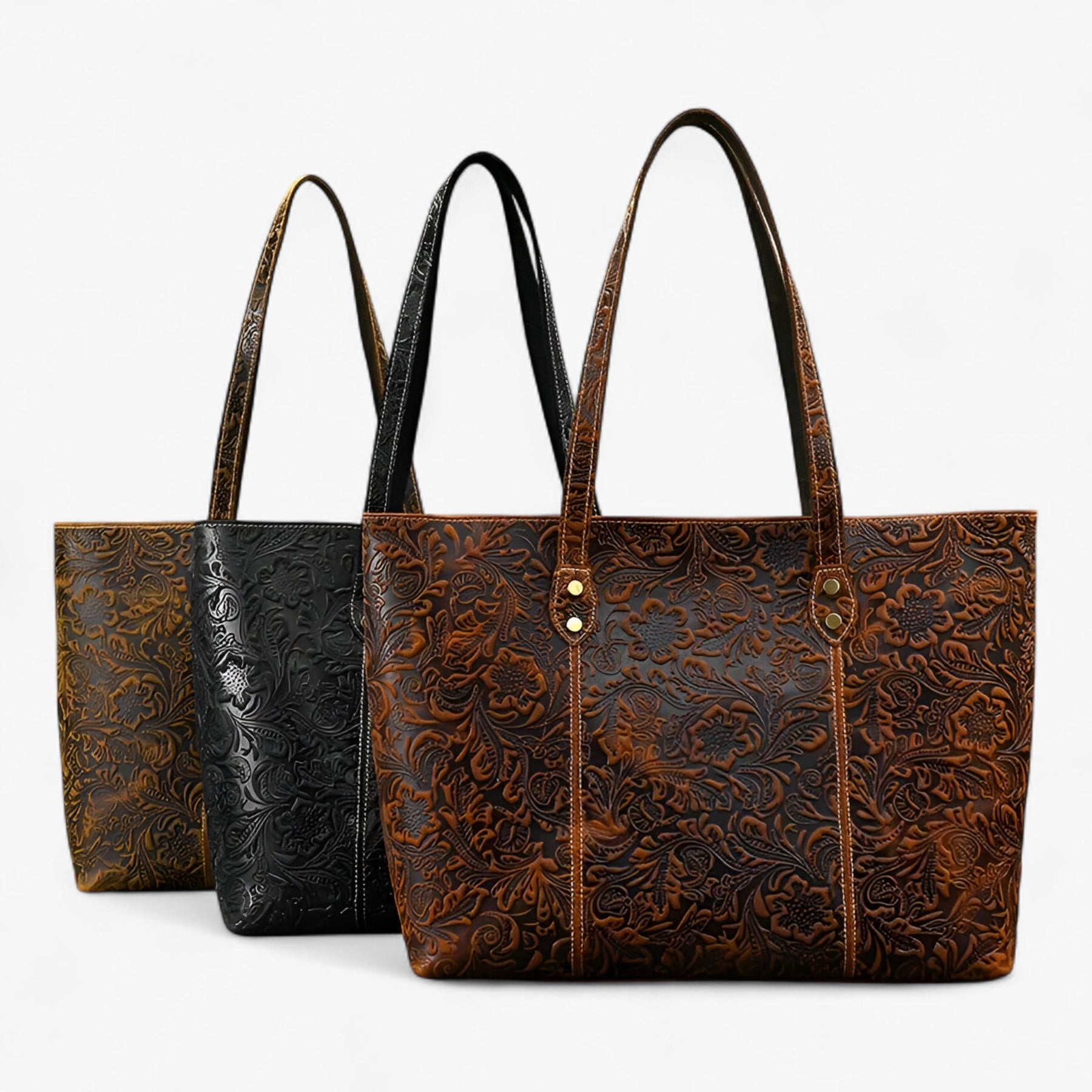 bags : Tote Bag Dames Bruin - Elegant en Praktisch in van Pantino