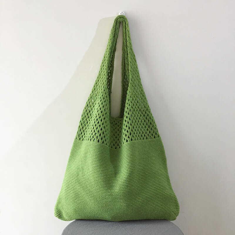 Dress : Zomer Schoudertas - Groen in van Pantino