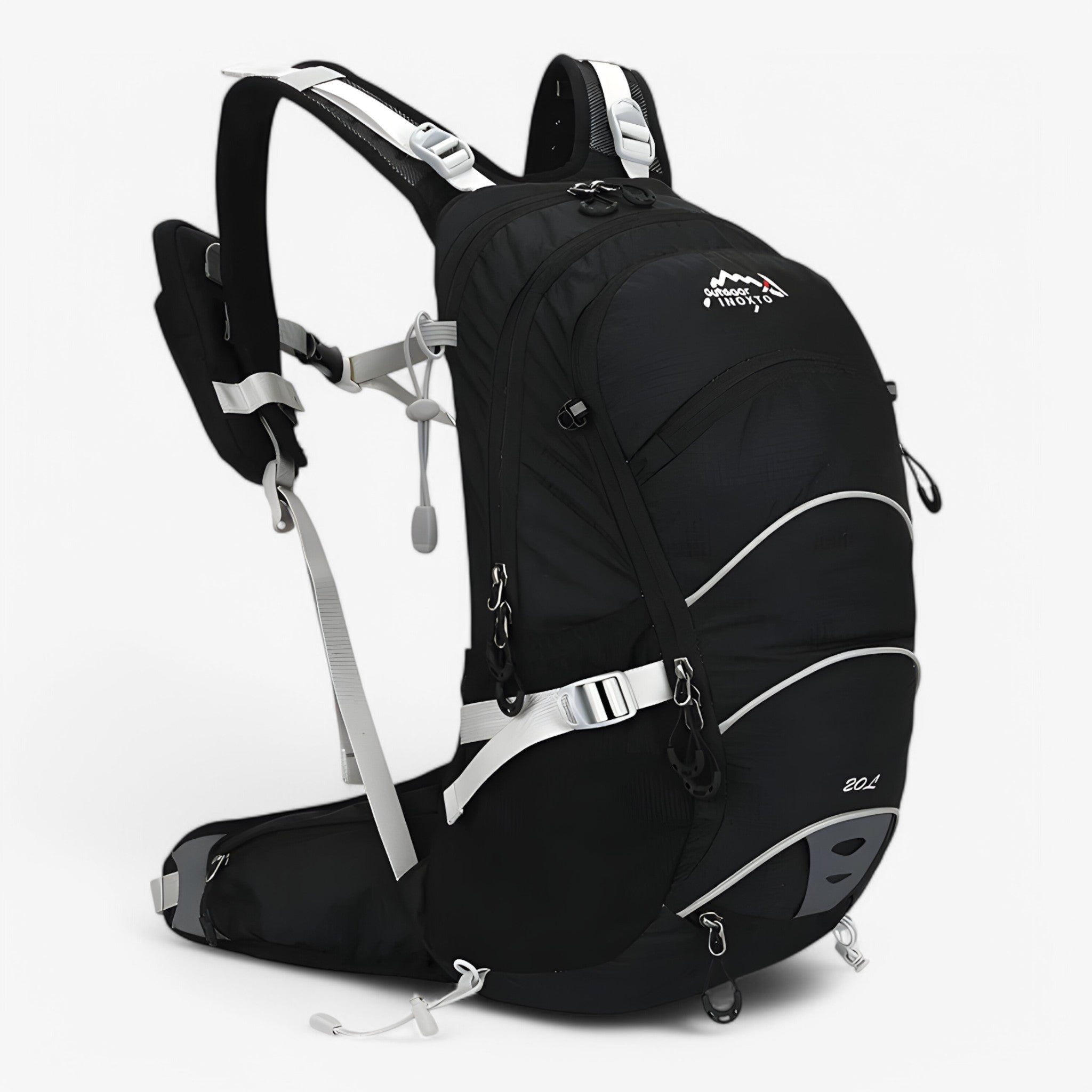 bags : Waterdichte Wandelrugzak van 20L voor Outdooractiviteiten - Zwart in Zwart van Pantino