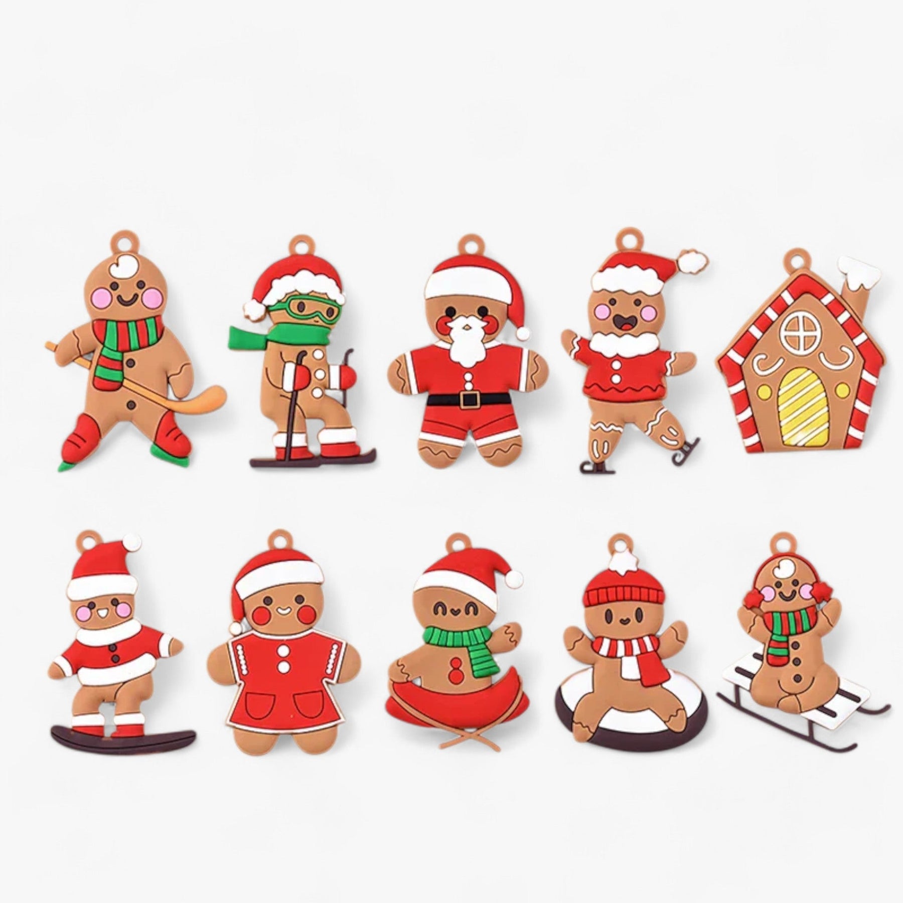 home & garden : Sport Gingerbread Man-Hangers - Feestelijke Decoraties voor de Boom in 10 stuks van Pantino