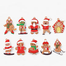 home & garden : Sport Gingerbread Man-Hangers - Feestelijke Decoraties voor de Boom in 10 stuks van Pantino