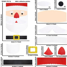 home & garden : Kerstviltstickers voor Deuren en Ramen - Feestelijke Decoratie voor Thuis in Grote Kerstman van Pantino