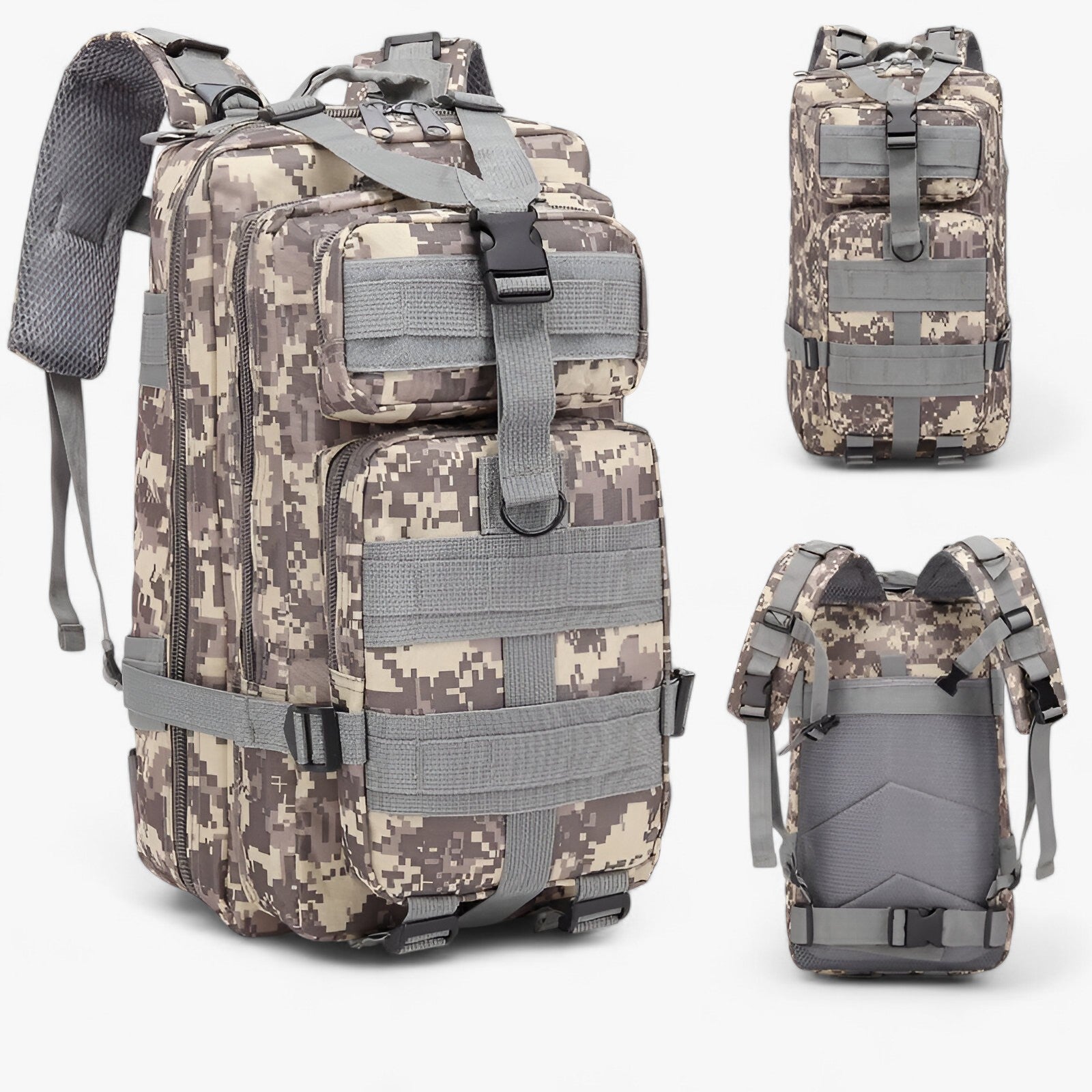 outdoor equipment : Waterdichte Outdoor Rugzak 40L Oranje - Duurzaam Nylon voor Trekking & Reizen in Grijs leger van Pantino