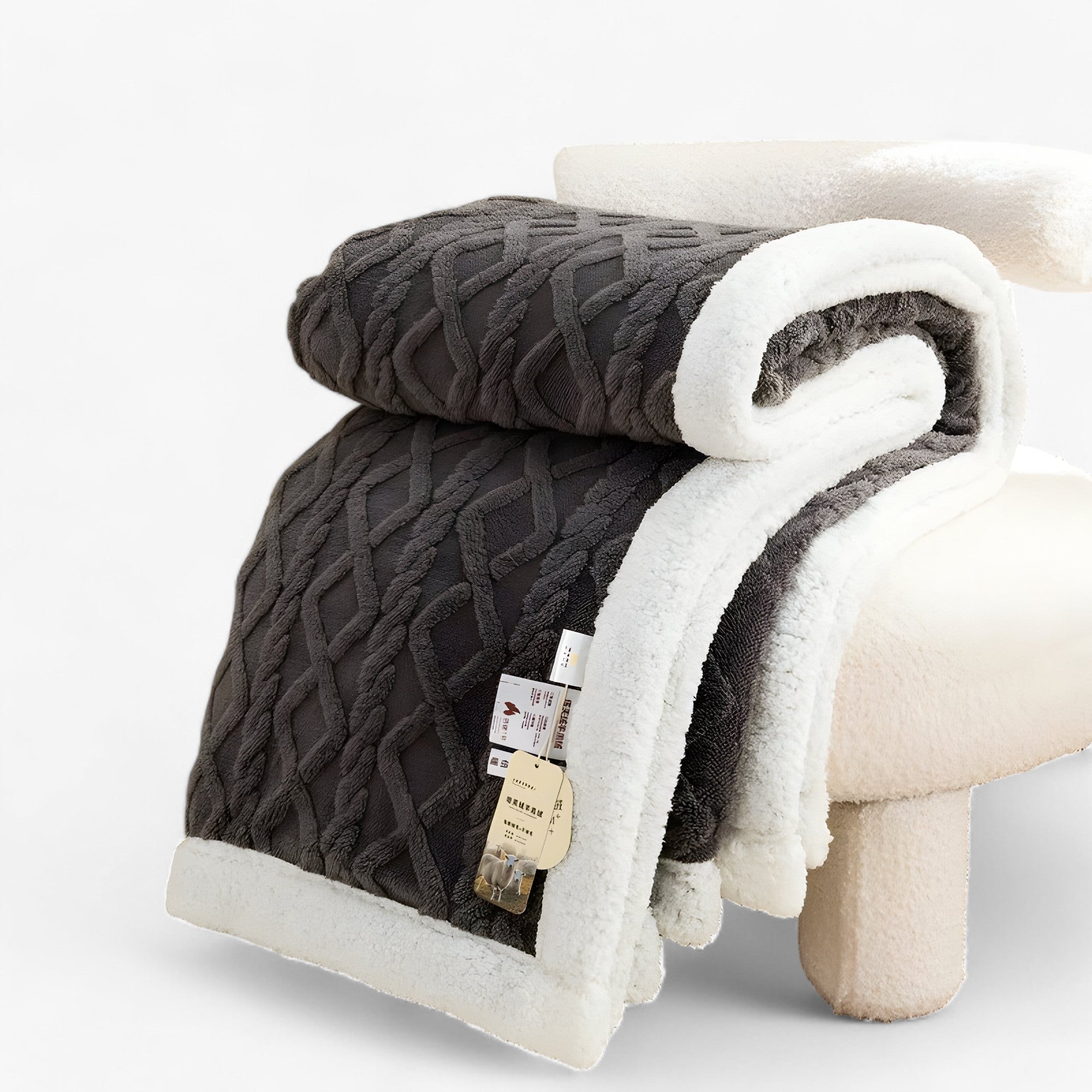 home & garden : Warme Sherpa Deken - Winterse Knusheid in 3 van Pantino