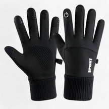 Gloves : Handschoenen Grijs - Winter Waterdichte - Warmte, Grip & Touchscreen in Zwart van Pantino