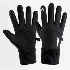 gloves : Handschoenen Grijs - Winter Waterdichte - Warmte, Grip & Touchscreen in Zwart van Pantinoshop