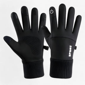 Gloves : Handschoenen Grijs - Winter Waterdichte - Warmte, Grip & Touchscreen in Zwart van Pantino