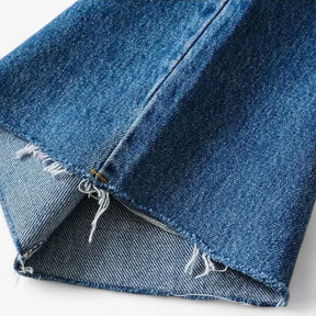 Pants : Broek met Wijde Pijpen - Eenvoudig en Elegant - Donkerblauw in van Pantino