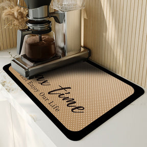 home & garden : Afdruip Mat - Super Absorberend, Antislip & Uniek Design - Donkergrijs in van Pantino