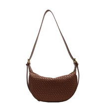 bags : Tote Bag Khaki - Woven Grain in Coffee van Pantino