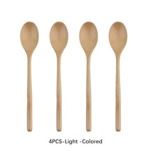 home & garden : Houten Koreaanse Lepelset in 4PCS-Lichte Kleur van Pantino