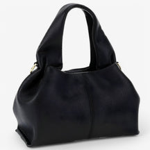 bags : Schoudertas Bruin - Elegante Retro - Licht, Breed en Stijlvol in Zwart van Pantino