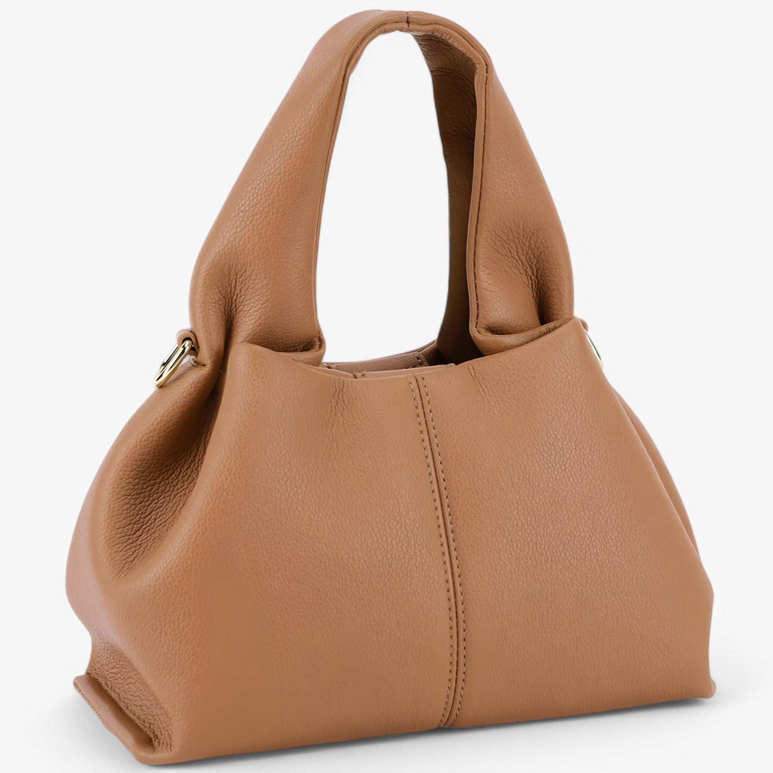 bags : Schoudertas Bruin - Elegante Retro - Licht, Breed en Stijlvol in Bruin van Pantino