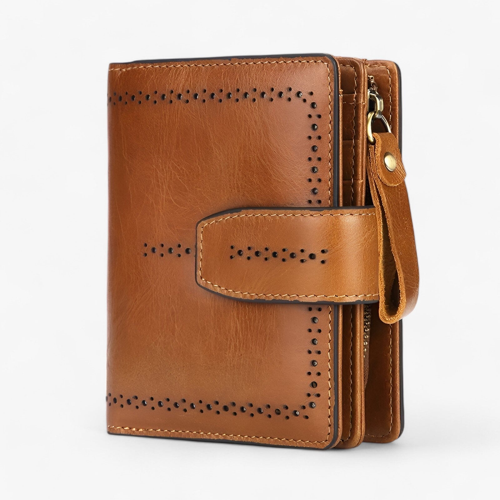 bags : Compacte Handtas voor Dames - RFID-Blokkering met Rits Zwart in van Pantino