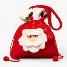 bags : KerstBeer - Kerstcadeauzakjes - Perfect voor het Bewaren van Uw Feestelijke Cadeaus en Snoepjes in Kerstman B 10 STUKS van Pantino