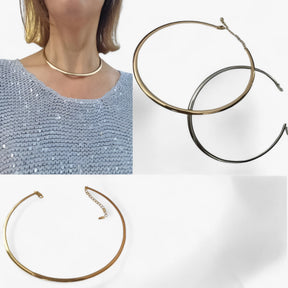 Choker Necklace : Gouden Choker Enkele - Elegante Stilmogelijkheid voor Elke Feestlook Dames Zilverkleurig - Zilverkleurig in van Pantino