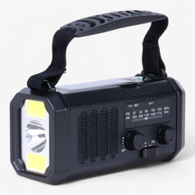 gadgets : Draagbare Radio met Handmatige Oplader - Olijfgroen in Zwart van Pantino