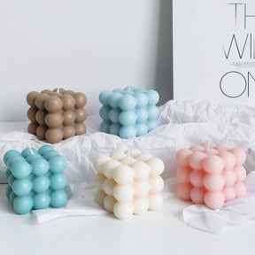 home & garden : Bubble Glow Kaars Wit - Prachtig Trendy Interieur Decoratie - Soja Wax in van Pantino