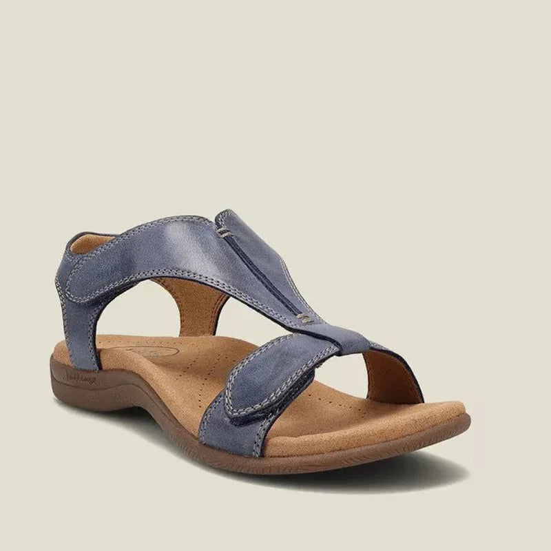 Sneakers : Trendy Sneakers voor Dames - Combineert Mode en Comfort voor Elke Dag - Beige in Blauw van Pantino