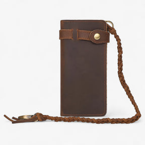 bags : Portemonnee Heren Bruine Draak - Vintage Leren in van Pantino