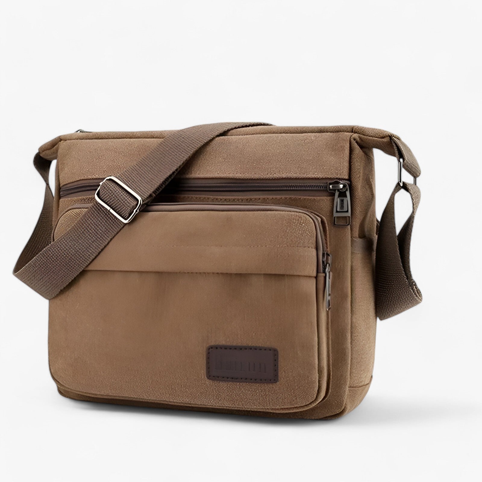 bags : Schoudertas Heren Zwart - Multifunctionele Canvas in van Pantino