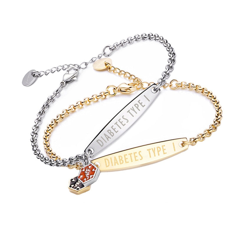 Medical ID Bracelet : AlertBand Armband Dames Goud - Stijlvol Design - Goudkleurig in van Pantino
