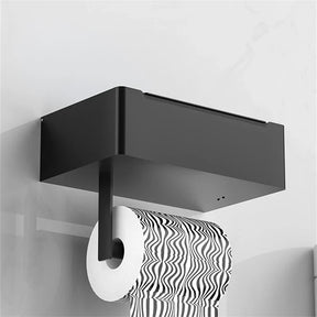 home & garden : Elegante Toiletpapierhouder Zwart - Modern Design Badkamer - RVS in van Pantino