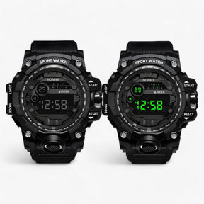 watches : Grote LED Wijzerplaat - Ideaal voor Sport & Fitness - Zwart in van Pantino