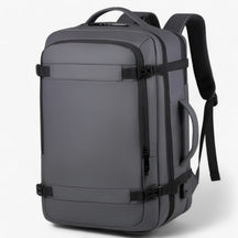 bags : Reisrugzak met USB Heren - Expande Zwart in NEE Expande Donker Grijs 18inch(32x46x15)cm van Pantino