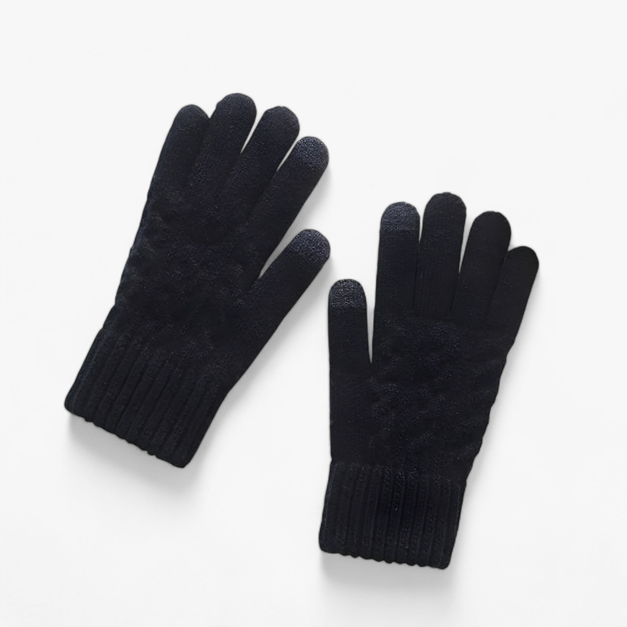 Gloves : Handschoenen Dames Huid Rood - Thermische Dameshandschoenen - Touch Screen Compatibel in Zwart van Pantino