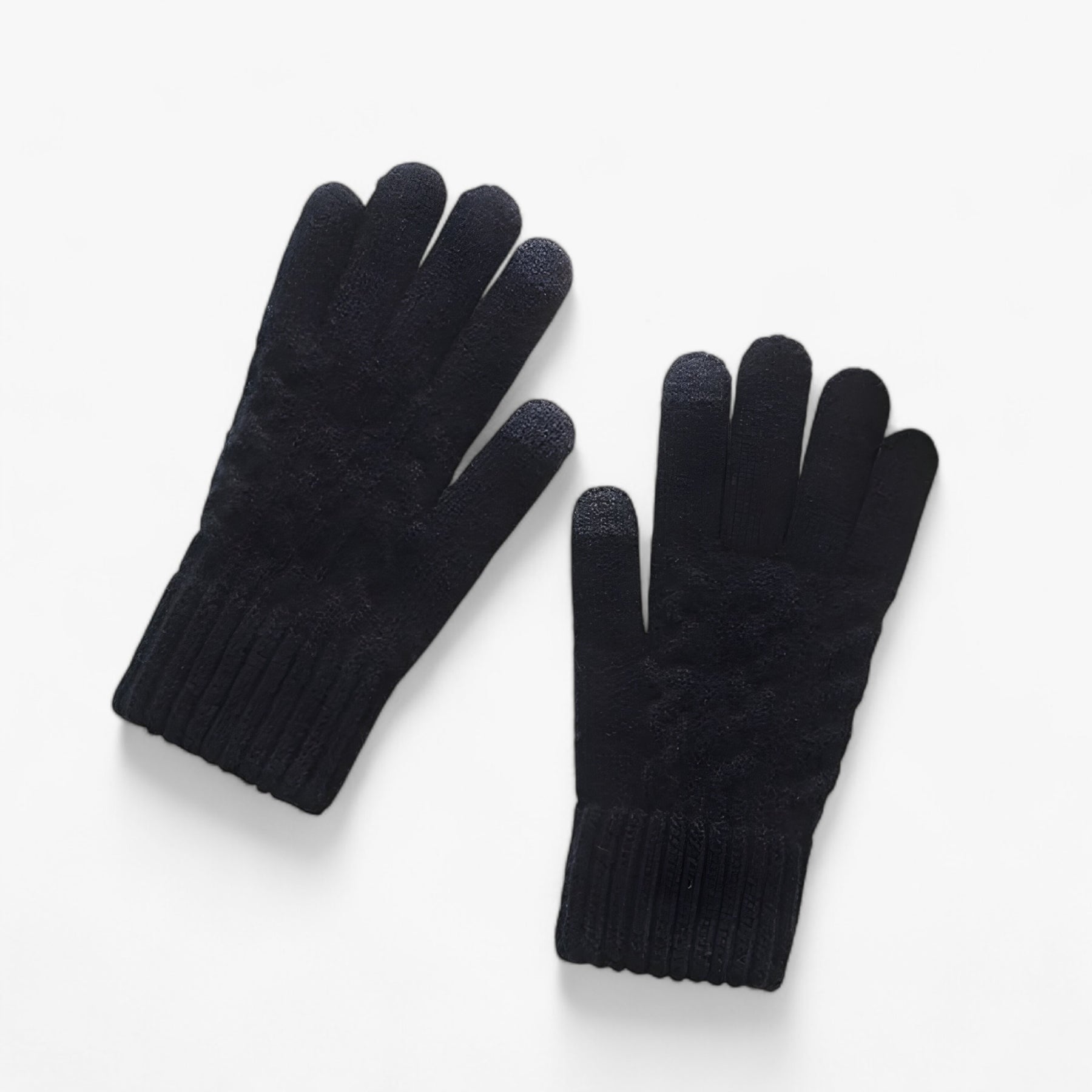 Gloves : Handschoenen Dames Huid Rood - Thermische Dameshandschoenen - Touch Screen Compatibel in Zwart van Pantino