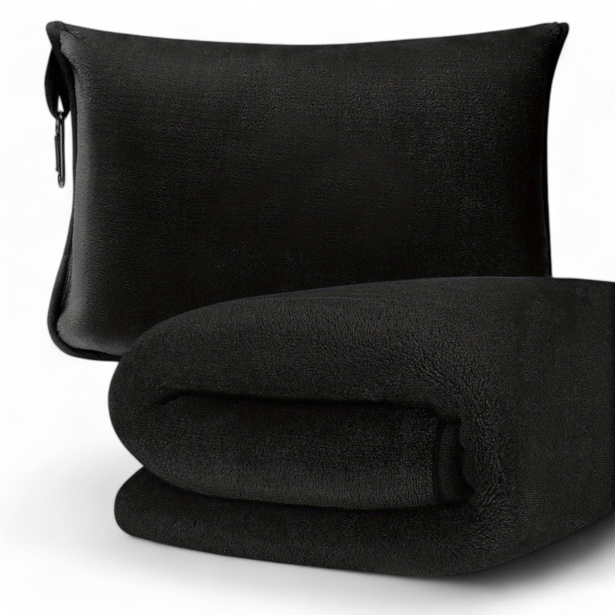 home & garden : Compacte Reisdeken - Comfort en Praktische Vakjes - Roze in Zwart van Pantino