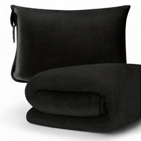 home & garden : Compacte Reisdeken - Comfort en Praktische Vakjes - Roze in Zwart van Pantino