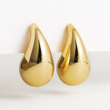 Earrings : Luxe Drop Oorbellen Dames Goud - Elegante Bengelhanger - Goudkleurig in Goud van Pantino