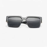 Vintage Square Sunglasses for Men - White Silver