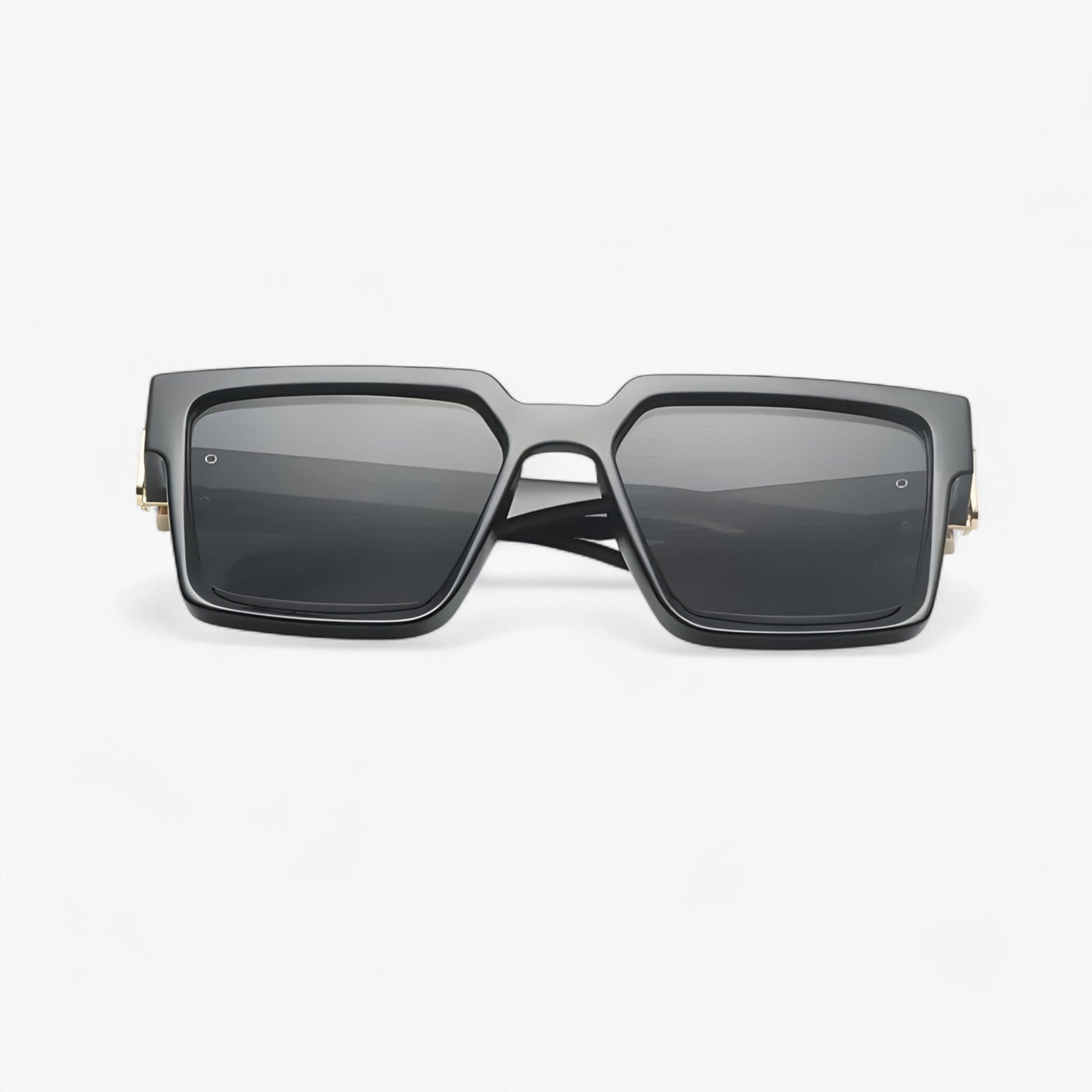 Sunglasses : Vintage Vierkante Zonnebril voor Heren - Wit Zilver in van Pantino