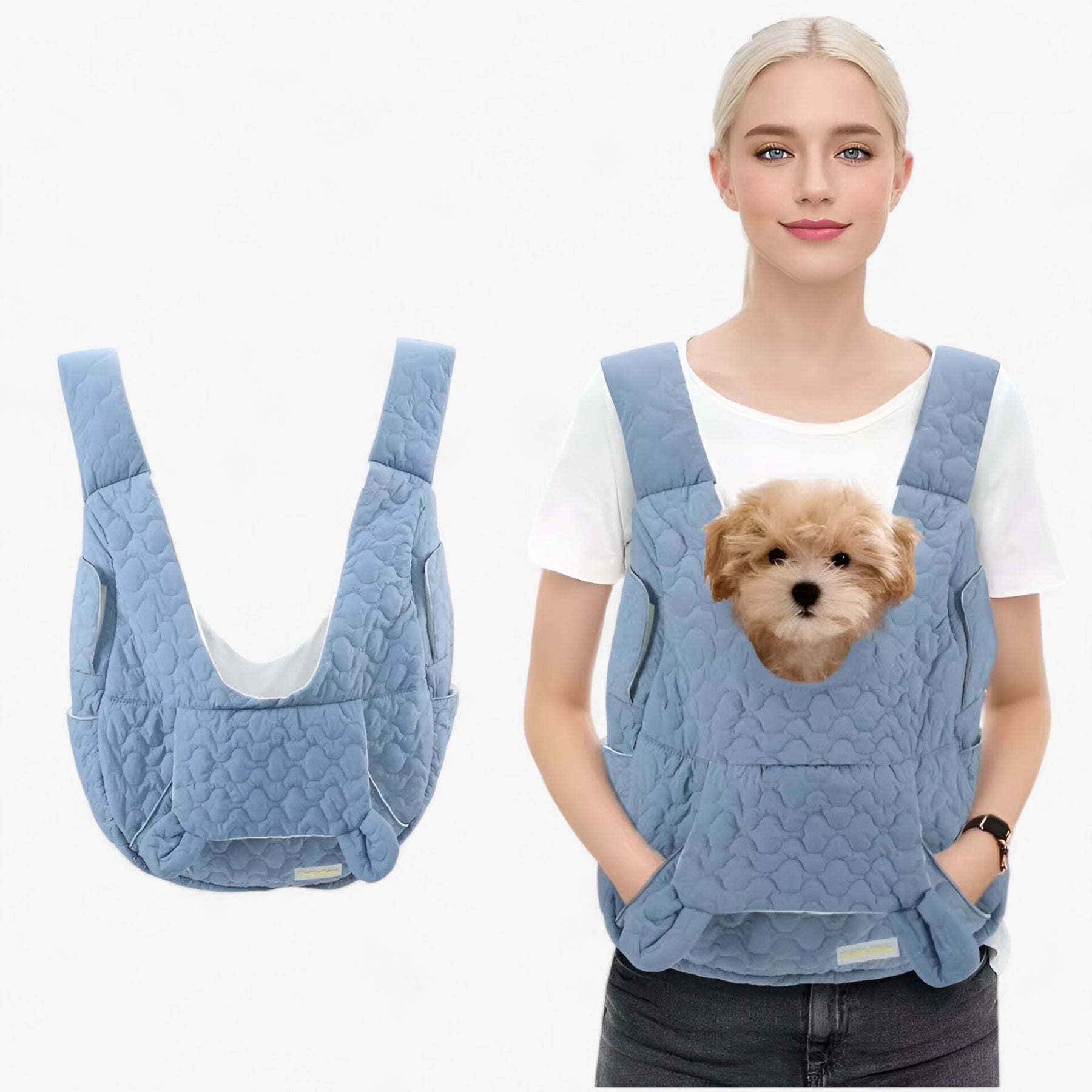 pets : Huisdier Draagtas Kat Hond Waterdicht Ventilatie - Blauw in blauw M van Pantino