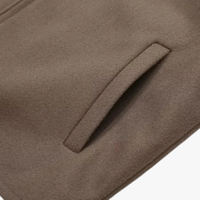 Damesjassen & -jacks : Winterjas Dames Donkerbruin - Vintage Wollen voor Koude Maanden in van Pantino