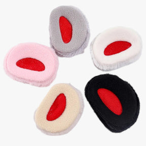 Ear Muffs : Fleece Oorbeschermers Zonder Band - Ultieme Winterwarmte - Zwart-Klein in van Pantino