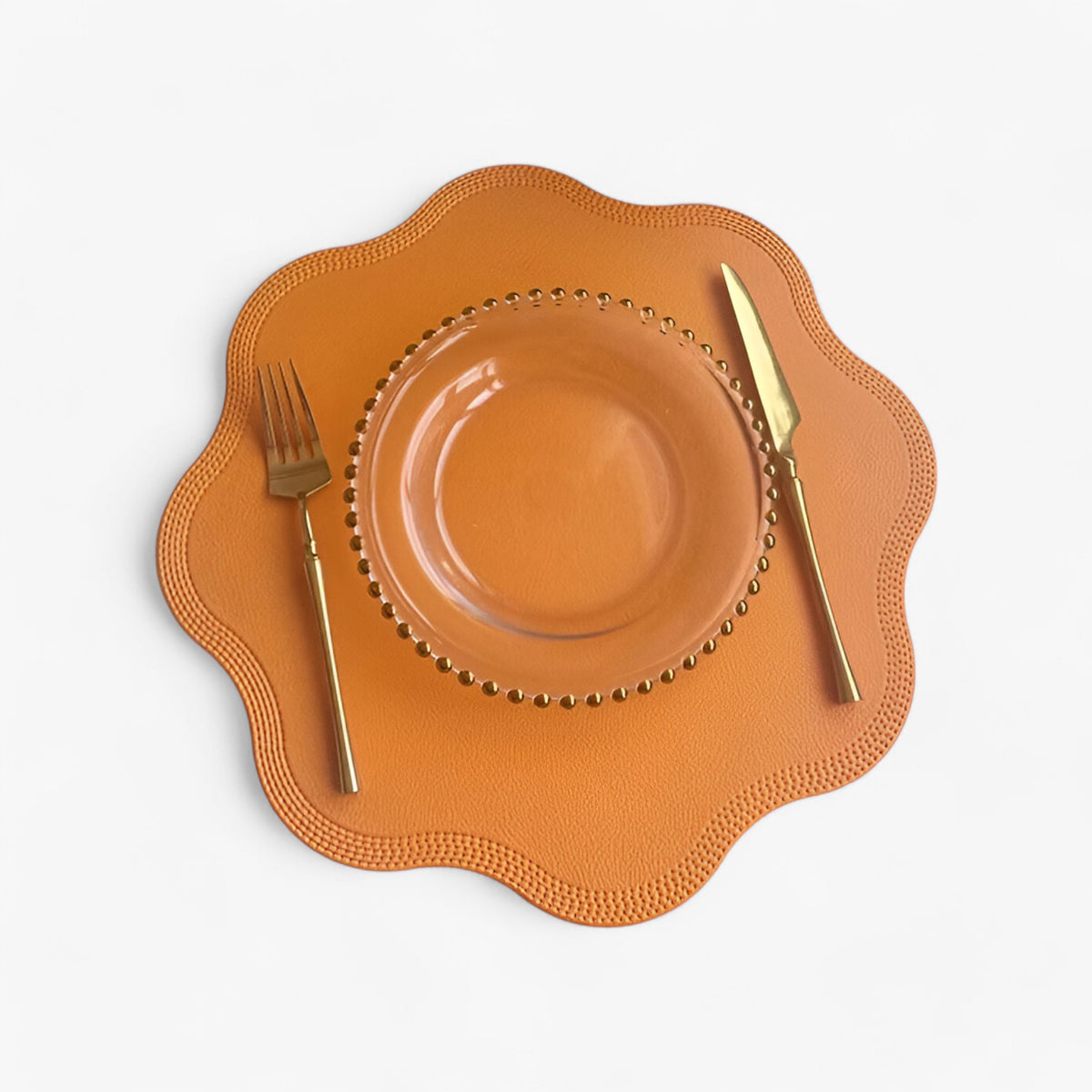 home & garden : Bloemen Placemats - Elegant en Duurzaam - Bloem Geel in Bloem Geel van Pantino