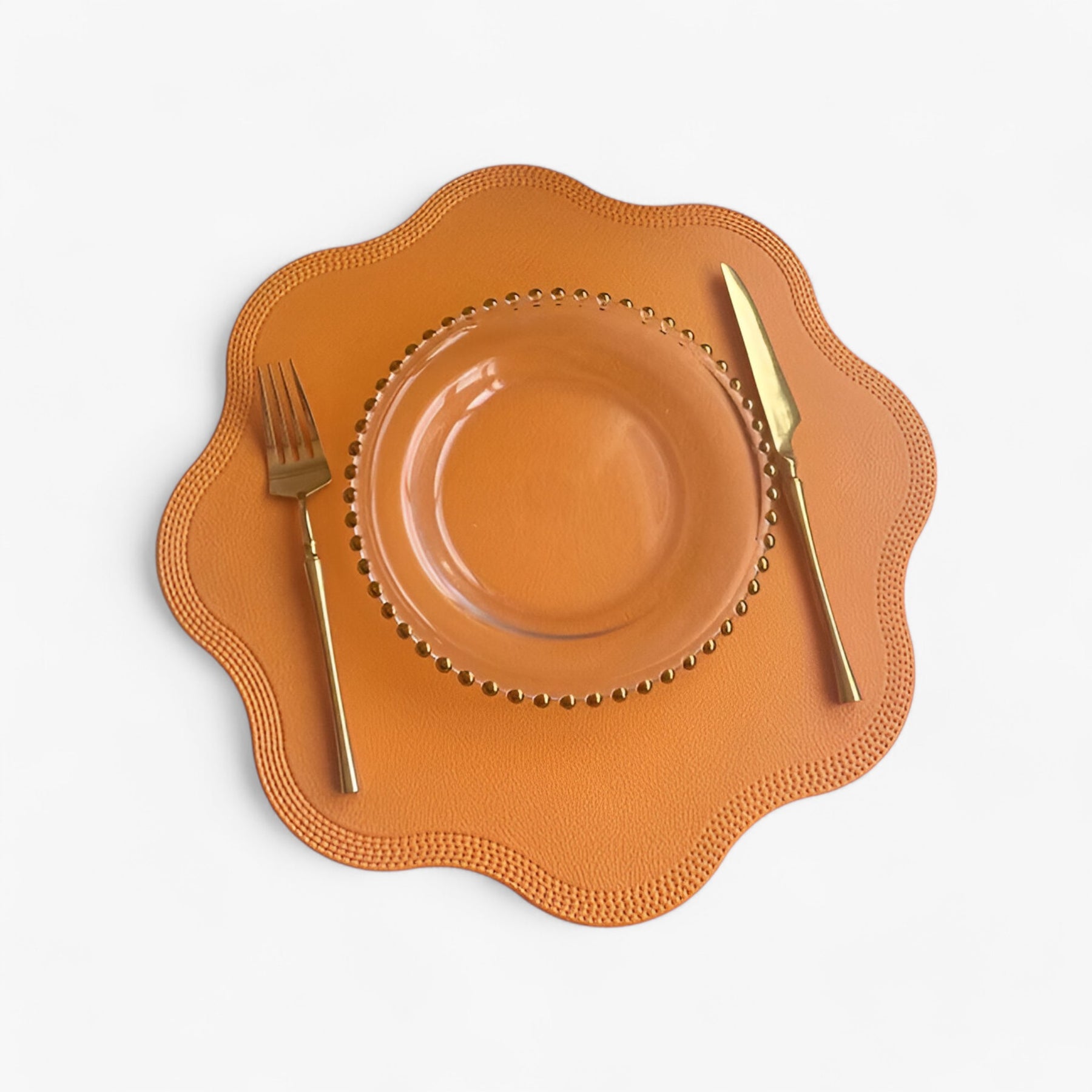 home & garden : Bloemen Placemats - Elegant en Duurzaam - Bloem Geel in Bloem Geel van Pantino