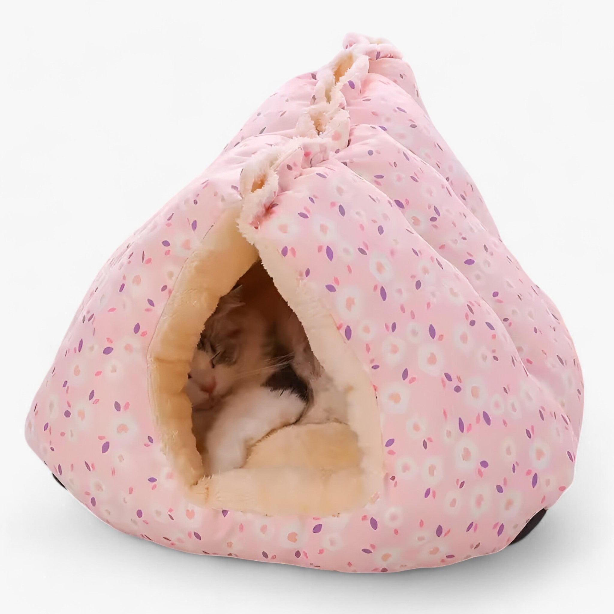 pets : Warm en Gezellig Winterkattenbed - Roze in van Pantino