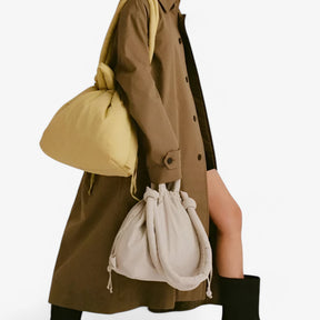 bags : Handtas Roze Puffer - Trendy Dames Schoudertas van Nylon in van Pantino