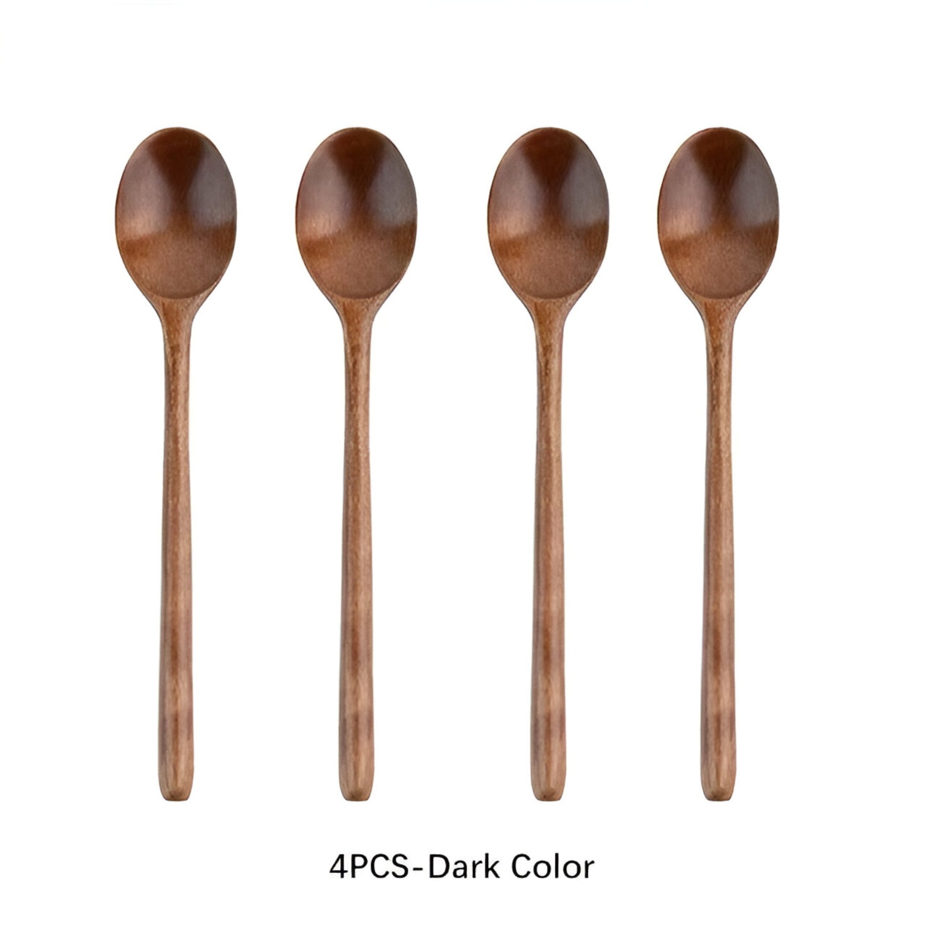 home & garden : Houten Koreaanse Lepelset in 4PCS-Donkere Kleur van Pantino