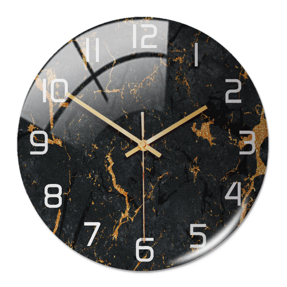 home & garden : Timeless Marble Klok Groen in Zwart Koper van Pantino