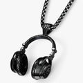 Punk hovedtelefonkæde - Cool og stilfuldt statement - Sort forstærket