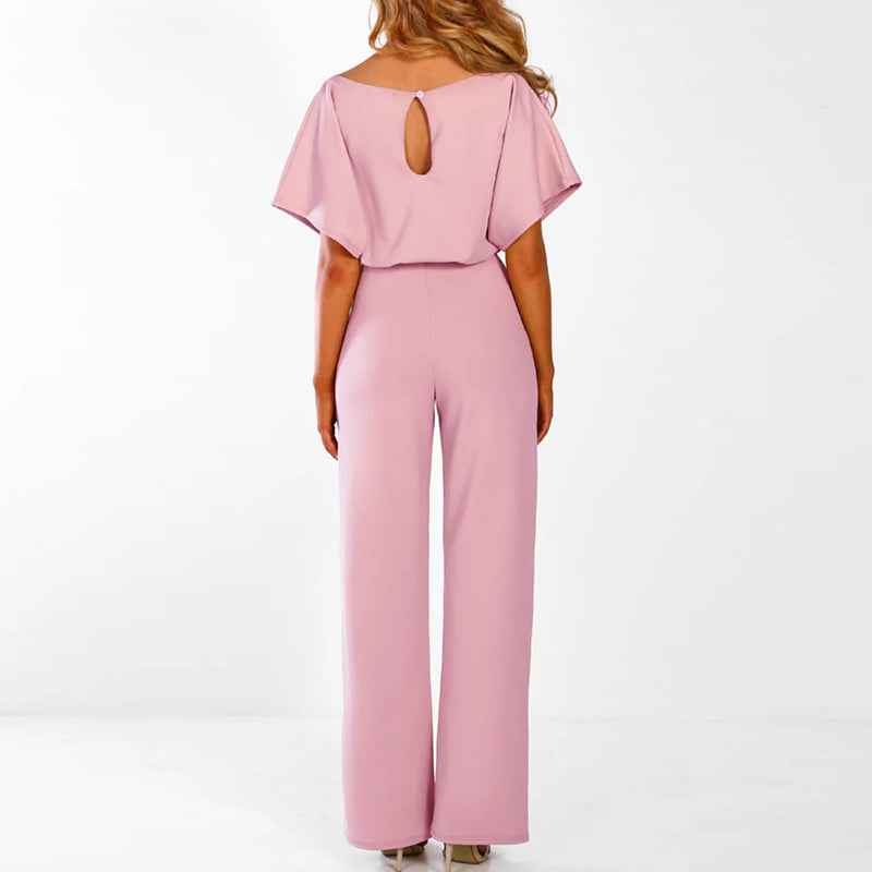 dresses : Combinaison Femme Fluide Élégante Ceinturée Large Parfaite in van Pantino