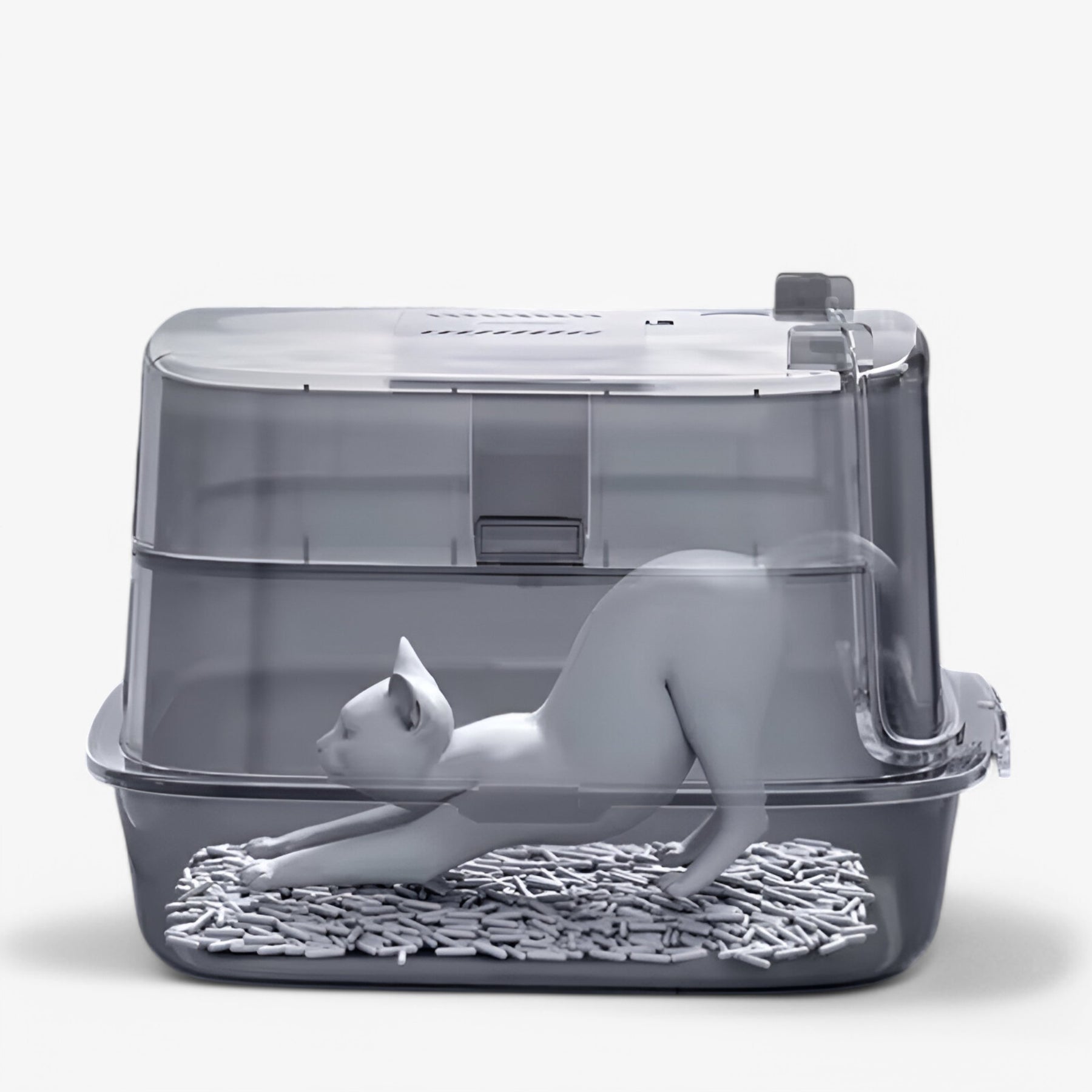 pets : Volledig Gesloten Kattenbak in van Pantino